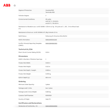 เบรกเกอร์กันดูด RCBO 32A 1P 6KA TYPE AC ABB รุ่น DSE201M AC-30 (ตัดไฟรั่ว 30MA)_5
